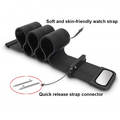 For Garmin Lily 2 14mm Milan Stainless Steel Watch Band(Black) by bashfashion