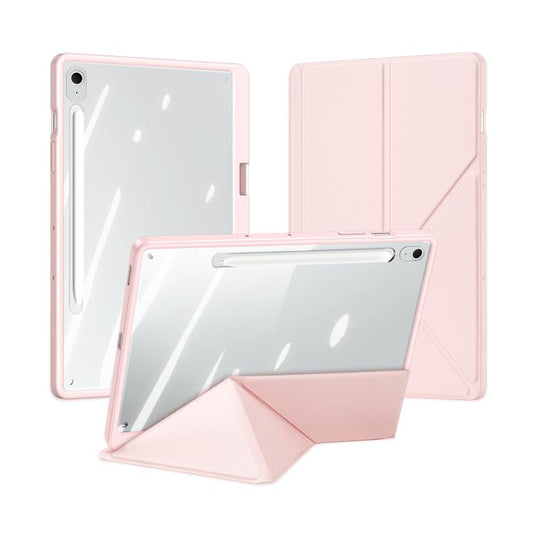 For Samsung Galaxy Tab S10 FE+ DUX DUCIS Magi Series Smart Leather Tablet Case(Pink) by DUX DUCIS