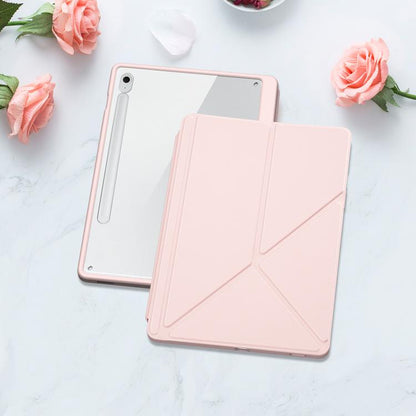 For Samsung Galaxy Tab S10 FE+ DUX DUCIS Magi Series Smart Leather Tablet Case(Pink) by DUX DUCIS