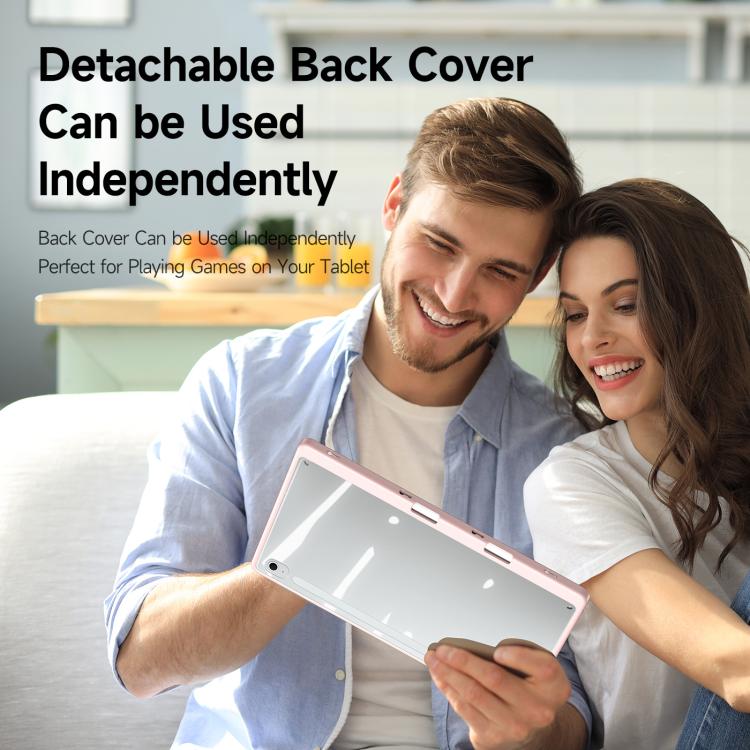 For Samsung Galaxy Tab S10 FE+ DUX DUCIS Magi Series Smart Leather Tablet Case(Pink) by DUX DUCIS