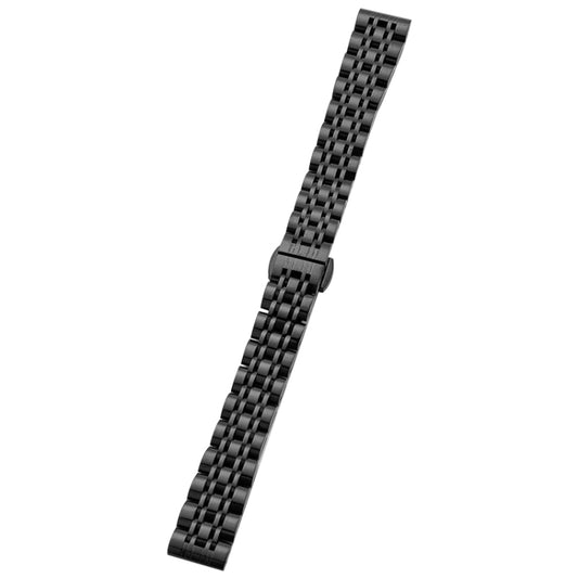 For Garmin Lily 2 Seven-beads 14mm Stainless Steel Watch Band(Black) by bashfashion