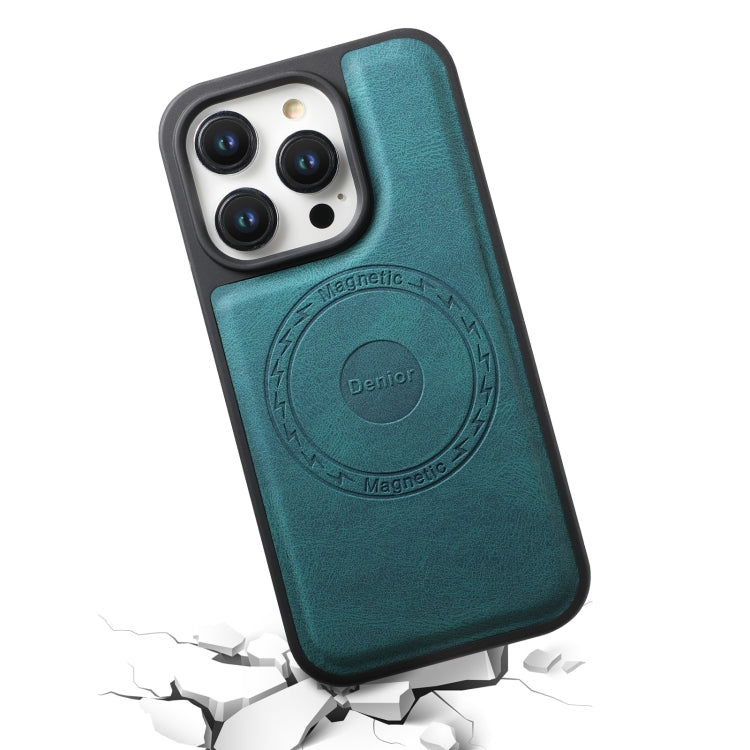 For iPhone 15 Denior A13 Skin Feel MagSafe Phone Case(Blue) by Denior