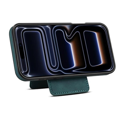 For iPhone 17 Pro Max Denior D17 Skin Feel MagSafe Detachable Card Slot Phone Case(Blue) by Denior