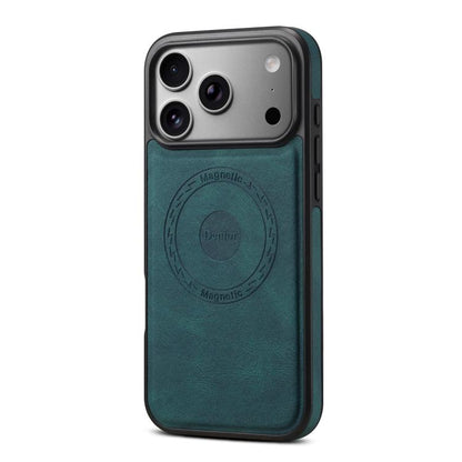 For iPhone 17 Pro Denior D17 Skin Feel MagSafe Detachable Card Slot Phone Case(Blue) by Denior