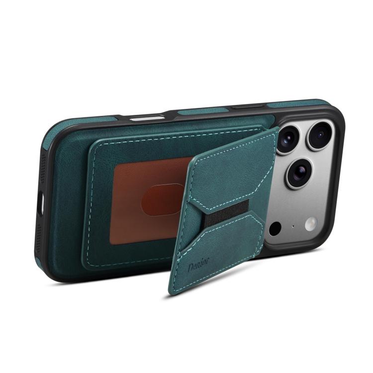 For iPhone 17 Pro Denior D17 Skin Feel MagSafe Detachable Card Slot Phone Case(Blue) by Denior