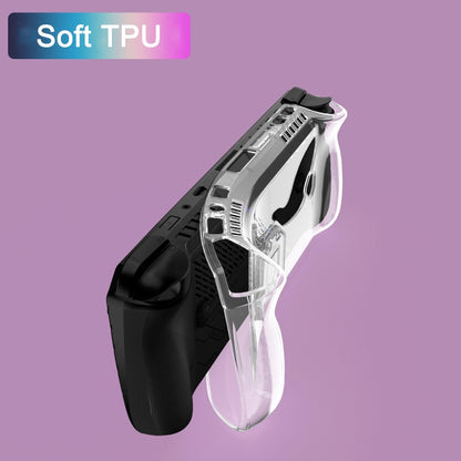 For ASUS ROG Ally X TPU Transparent Protective Case with Holder by bashfashion