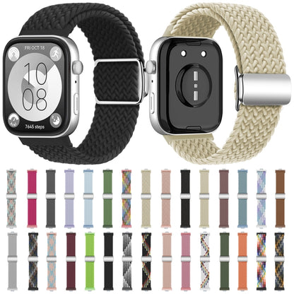 For Huawei Watch Fit3 Nylon Loop Magnetic Buckle Watch Band(Orange) by bashfashion