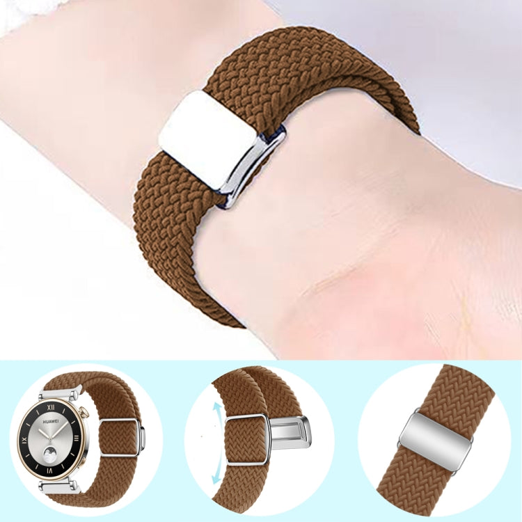 For Huawei Watch Fit3 Nylon Loop Magnetic Buckle Watch Band(Orange) by bashfashion