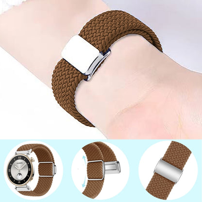 For Huawei Watch Fit3 Nylon Loop Magnetic Buckle Watch Band(Orange) by bashfashion