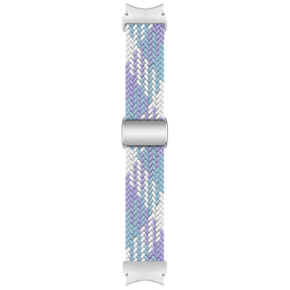For Samsung Galaxy Watch 7 / 6 / 5 / 4 Nylon Loop Magnetic Buckle Watch Band(Violets) by bashfashion