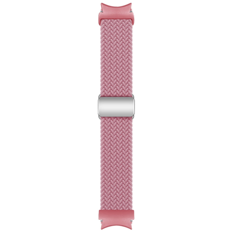 For Samsung Galaxy Watch 7 / 6 / 5 / 4 Nylon Loop Magnetic Buckle Watch Band(Pink) by bashfashion