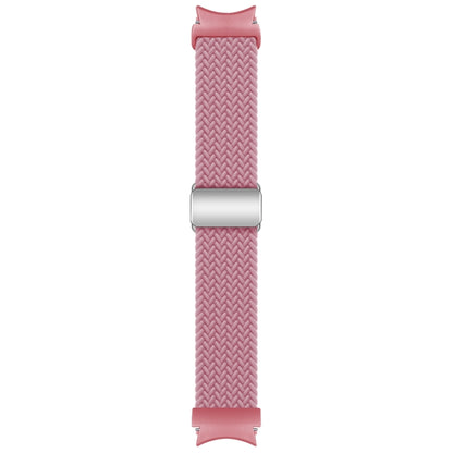 For Samsung Galaxy Watch 7 / 6 / 5 / 4 Nylon Loop Magnetic Buckle Watch Band(Pink) by bashfashion