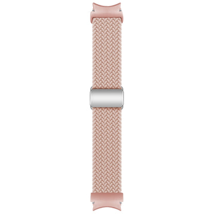 For Samsung Galaxy Watch 7 / 6 / 5 / 4 Nylon Loop Magnetic Buckle Watch Band(Pink Sand) by bashfashion