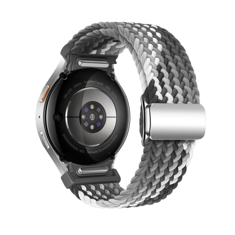 For Samsung Galaxy Watch 7 / 6 / 5 / 4 Nylon Loop Magnetic Buckle Watch Band(Dark Chocolate) by bashfashion