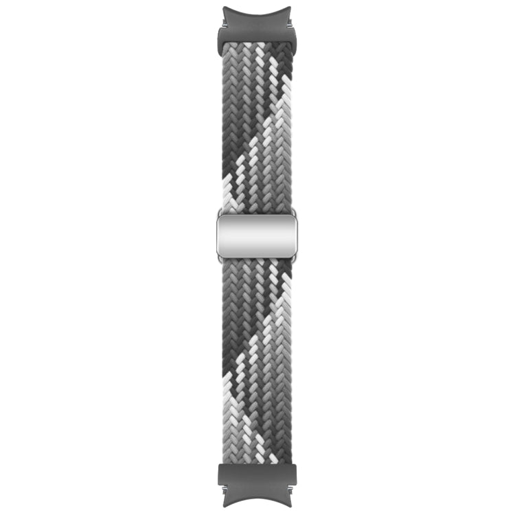 For Samsung Galaxy Watch 7 / 6 / 5 / 4 Nylon Loop Magnetic Buckle Watch Band(Dark Chocolate) by bashfashion