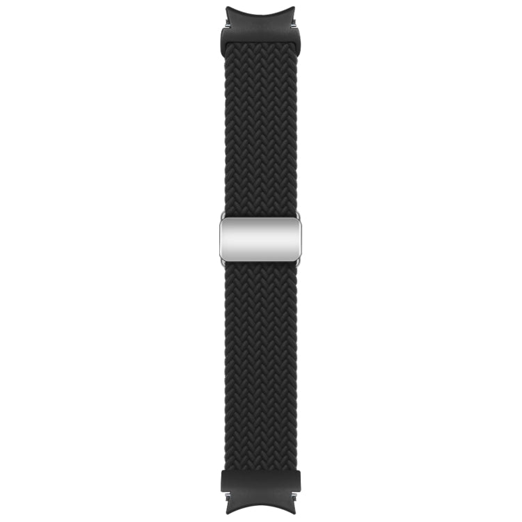 For Samsung Galaxy Watch 7 / 6 / 5 / 4 Nylon Loop Magnetic Buckle Watch Band(Black) by bashfashion
