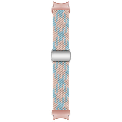 For Samsung Galaxy Watch 7 / 6 / 5 / 4 Nylon Loop Magnetic Buckle Watch Band(Blue Diamond Powder) by bashfashion