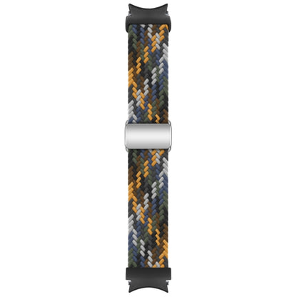 For Samsung Galaxy Watch 7 / 6 / 5 / 4 Nylon Loop Magnetic Buckle Watch Band(Camo Colorful) by bashfashion