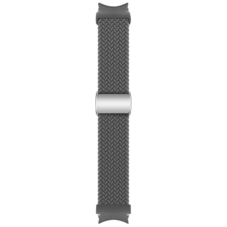 For Samsung Galaxy Watch 7 / 6 / 5 / 4 Nylon Loop Magnetic Buckle Watch Band(Space Grey) by bashfashion