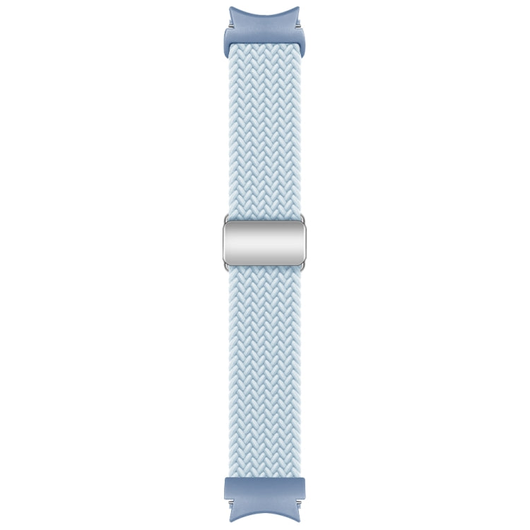 For Samsung Galaxy Watch 7 / 6 / 5 / 4 Nylon Loop Magnetic Buckle Watch Band(Fog Blue) by bashfashion