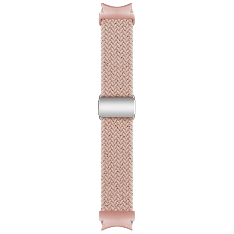 For Samsung Galaxy Watch 7 / 6 / 5 / 4 Nylon Loop Magnetic Buckle Watch Band(Starlight Pink) by bashfashion