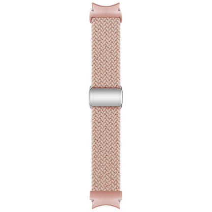 For Samsung Galaxy Watch 7 / 6 / 5 / 4 Nylon Loop Magnetic Buckle Watch Band(Starlight Pink) by bashfashion