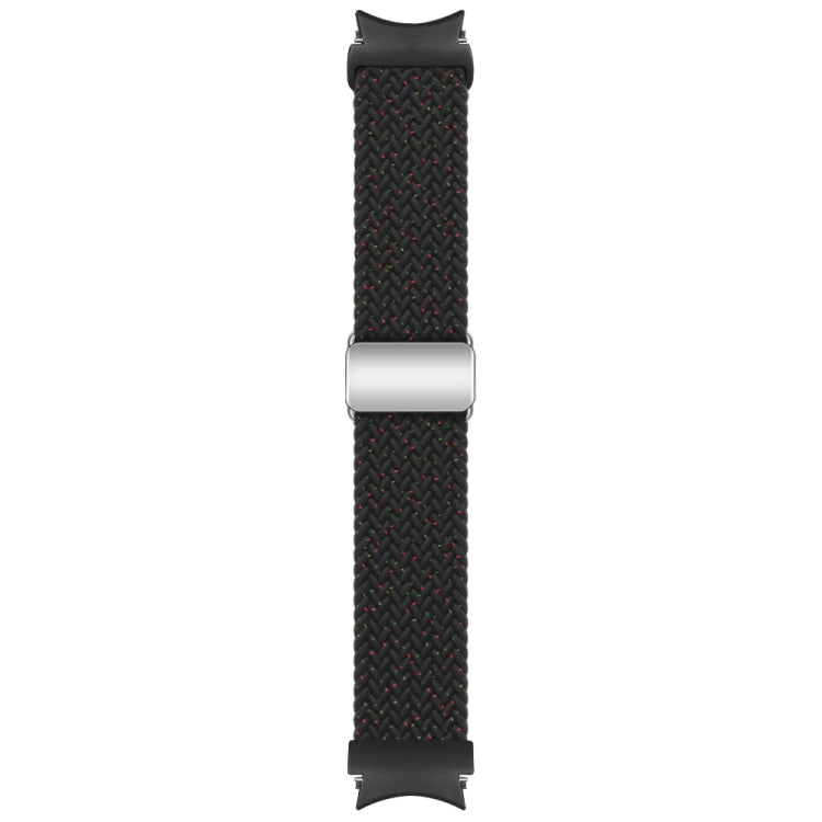 For Samsung Galaxy Watch 7 / 6 / 5 / 4 Nylon Loop Magnetic Buckle Watch Band(Starlight Black) by bashfashion