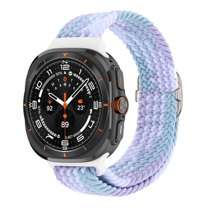 For Samsung Galaxy Watch Ultra 47mm / Ultra 2025 Slide Buckle Nylon Braided Watch Band(Violets) by bashfashion