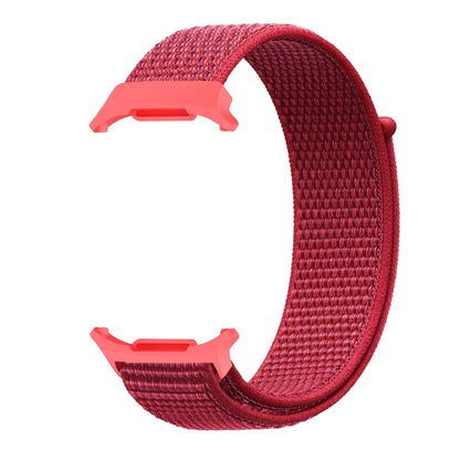 For Samsung Galaxy Watch Ultra 47mm / Ultra 2025 Plastic Connector Nylon Loop Watch Band(Red) by bashfashion