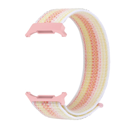 For Samsung Galaxy Watch Ultra 47mm / Ultra 2025 Plastic Connector Nylon Loop Watch Band(Starlight Powder) by bashfashion