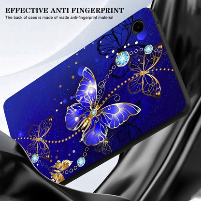 For Samsung Galaxy Tab A7 10.4 2020 Color Painting Pattern Smart Tablet TPU Case(Blue Butterfly) by bashfashion
