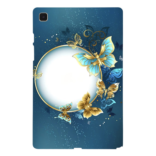 For Samsung Galaxy Tab A7 10.4 2020 Color Painting Pattern Smart Tablet TPU Case(Butterfly Circle) by bashfashion