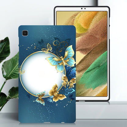 For Samsung Galaxy Tab A7 Lite Color Painting Pattern Smart Tablet TPU Case(Butterfly Circle) by bashfashion