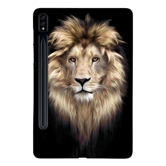 For Samsung Galaxy Tab S7 / S8 Color Painting Pattern Smart Tablet TPU Case(Lion) by bashfashion