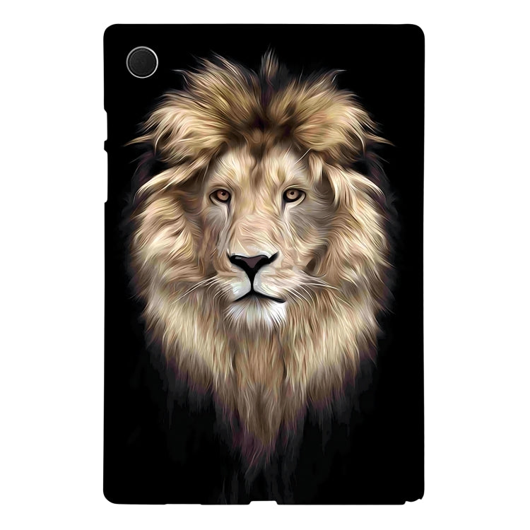 For Samsung Galaxy Tab A8 10.5 2021 Color Painting Pattern Smart Tablet TPU Case(Lion) by bashfashion