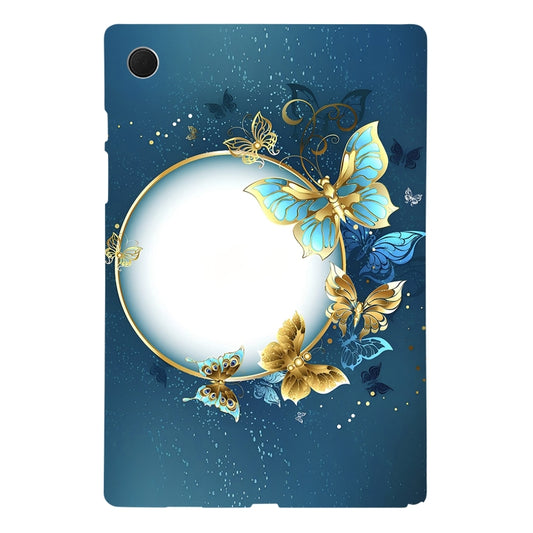 For Samsung Galaxy Tab A8 10.5 2021 Color Painting Pattern Smart Tablet TPU Case(Butterfly Circle) by bashfashion