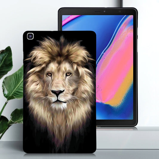 For Samsung Galaxy Tab A 8.0 2019 Color Painting Pattern Smart Tablet TPU Case(Lion) by bashfashion