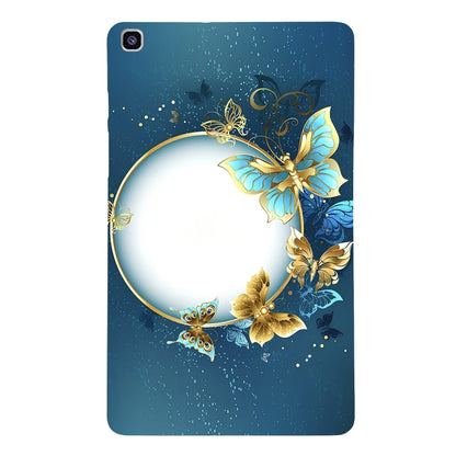 For Samsung Galaxy Tab A 8.0 2019 Color Painting Pattern Smart Tablet TPU Case(Butterfly Circle) by bashfashion