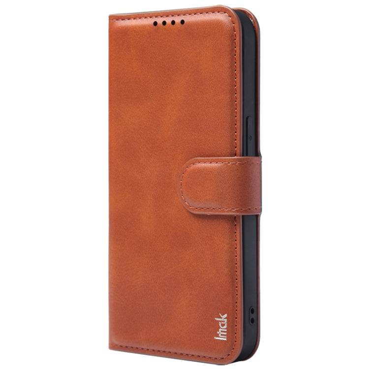 For iPhone 15 IMAK Count Series Flip Leather Phone Case(Brown) by imak