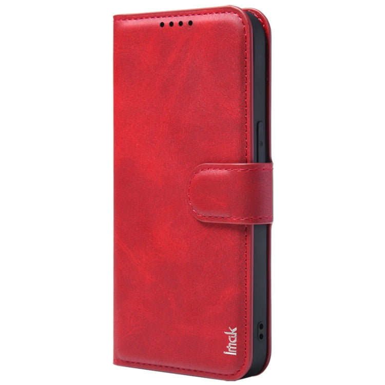 For iPhone 15 Pro IMAK Count Series Flip Leather Phone Case(Red) by imak