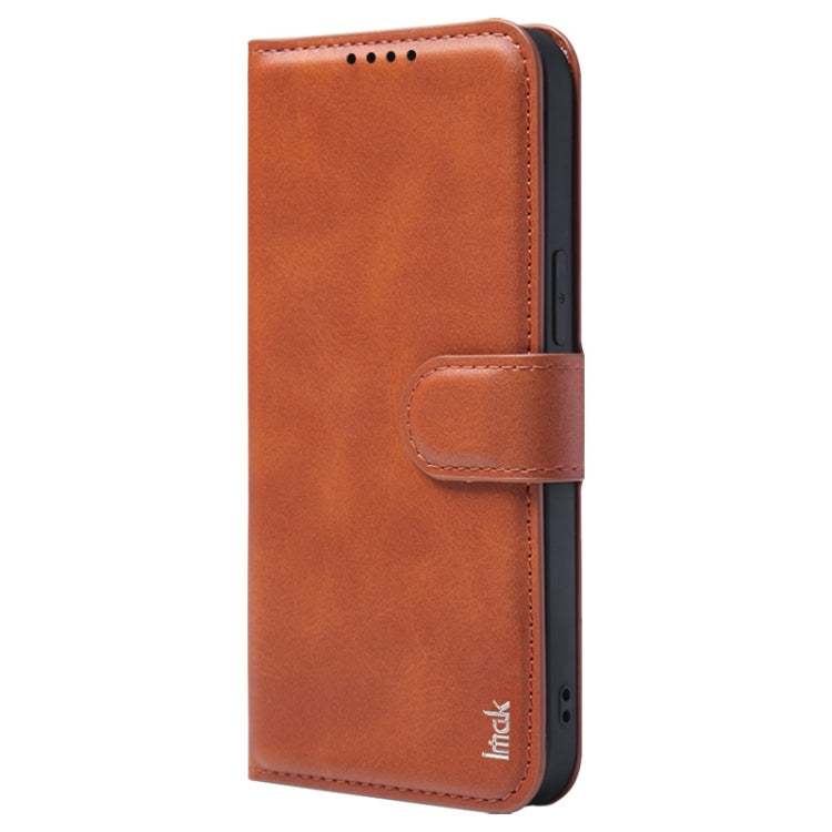 For iPhone 15 Pro Max IMAK Count Series Flip Leather Phone Case(Brown) by imak