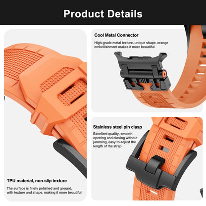 For Samsung Galaxy Watch UItra 47mm / Ultra 2025 Armor TPU Sports Watch Band(Grey Black) by bashfashion