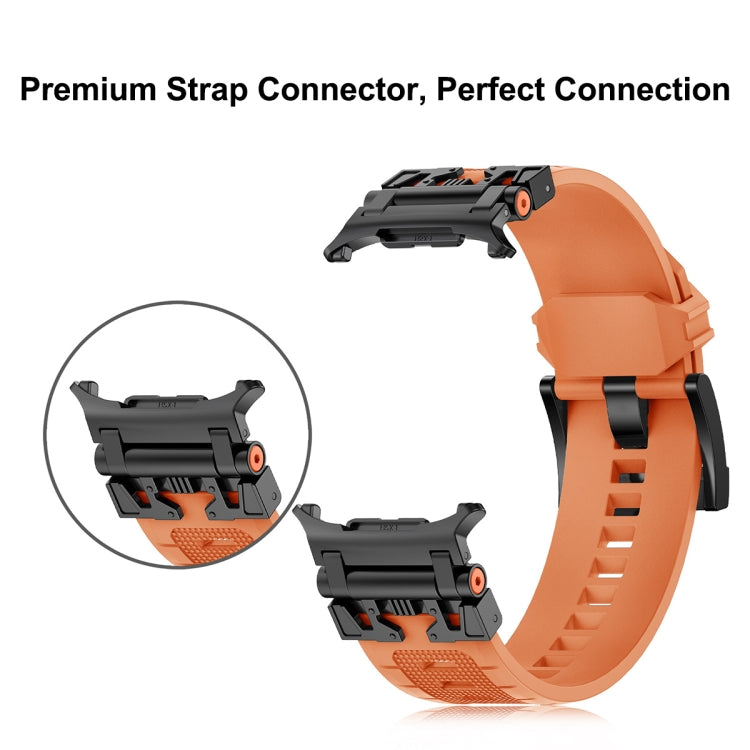 For Samsung Galaxy Watch UItra 47mm / Ultra 2025 Armor TPU Sports Watch Band(Starlight Black) by bashfashion