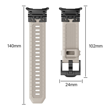 For Samsung Galaxy Watch UItra 47mm / Ultra 2025 Armor TPU Sports Watch Band(Transparent Black) by bashfashion