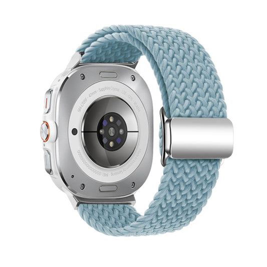 For Samsung Galaxy Watch Ultra 47mm / Ultra 2025 Nylon Loop Magnetic Buckle Watch Band(Rock Blue) by bashfashion