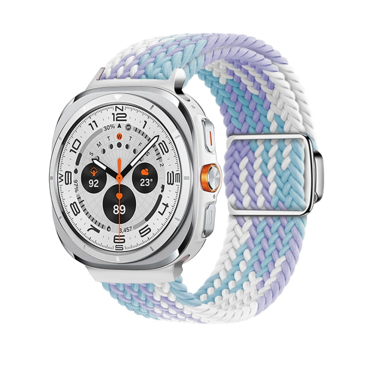 For Samsung Galaxy Watch Ultra 47mm / Ultra 2025 Nylon Loop Magnetic Buckle Watch Band(Violets) by bashfashion