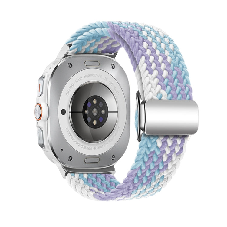 For Samsung Galaxy Watch Ultra 47mm / Ultra 2025 Nylon Loop Magnetic Buckle Watch Band(Violets) by bashfashion