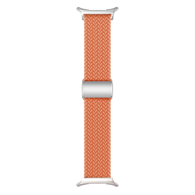 For Samsung Galaxy Watch Ultra 47mm / Ultra 2025 Nylon Loop Magnetic Buckle Watch Band(Orange) by bashfashion