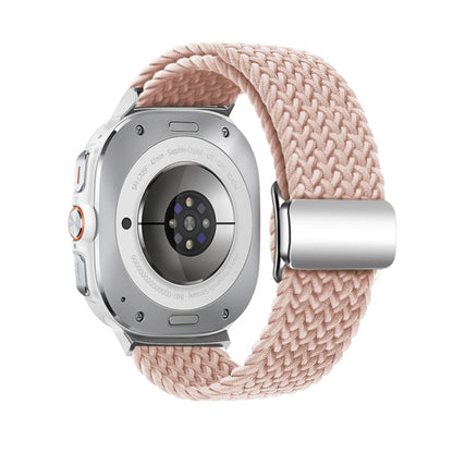 For Samsung Galaxy Watch Ultra 47mm / Ultra 2025 Nylon Loop Magnetic Buckle Watch Band(Pink Sand) by bashfashion