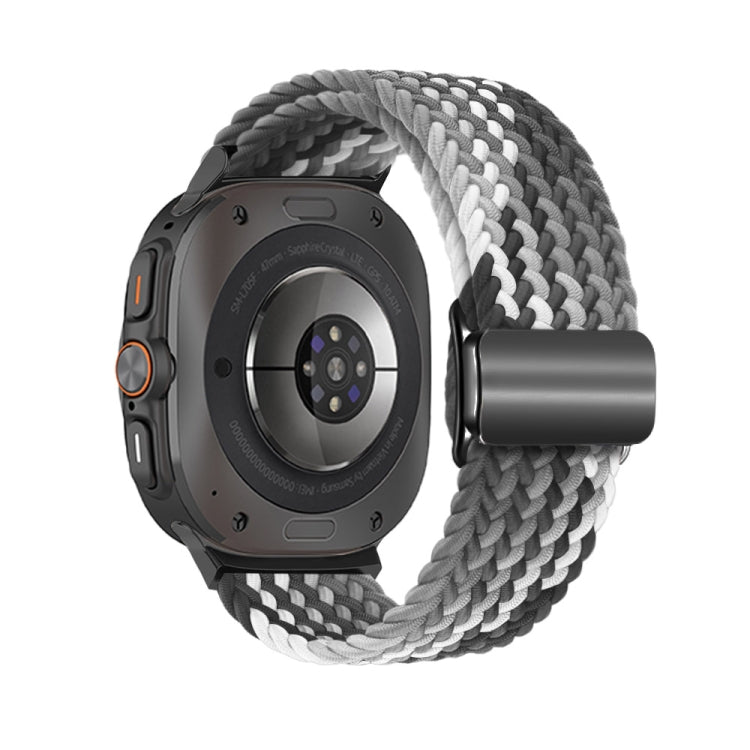 For Samsung Galaxy Watch Ultra 47mm / Ultra 2025 Nylon Loop Magnetic Buckle Watch Band(Dark Chocolate) by bashfashion